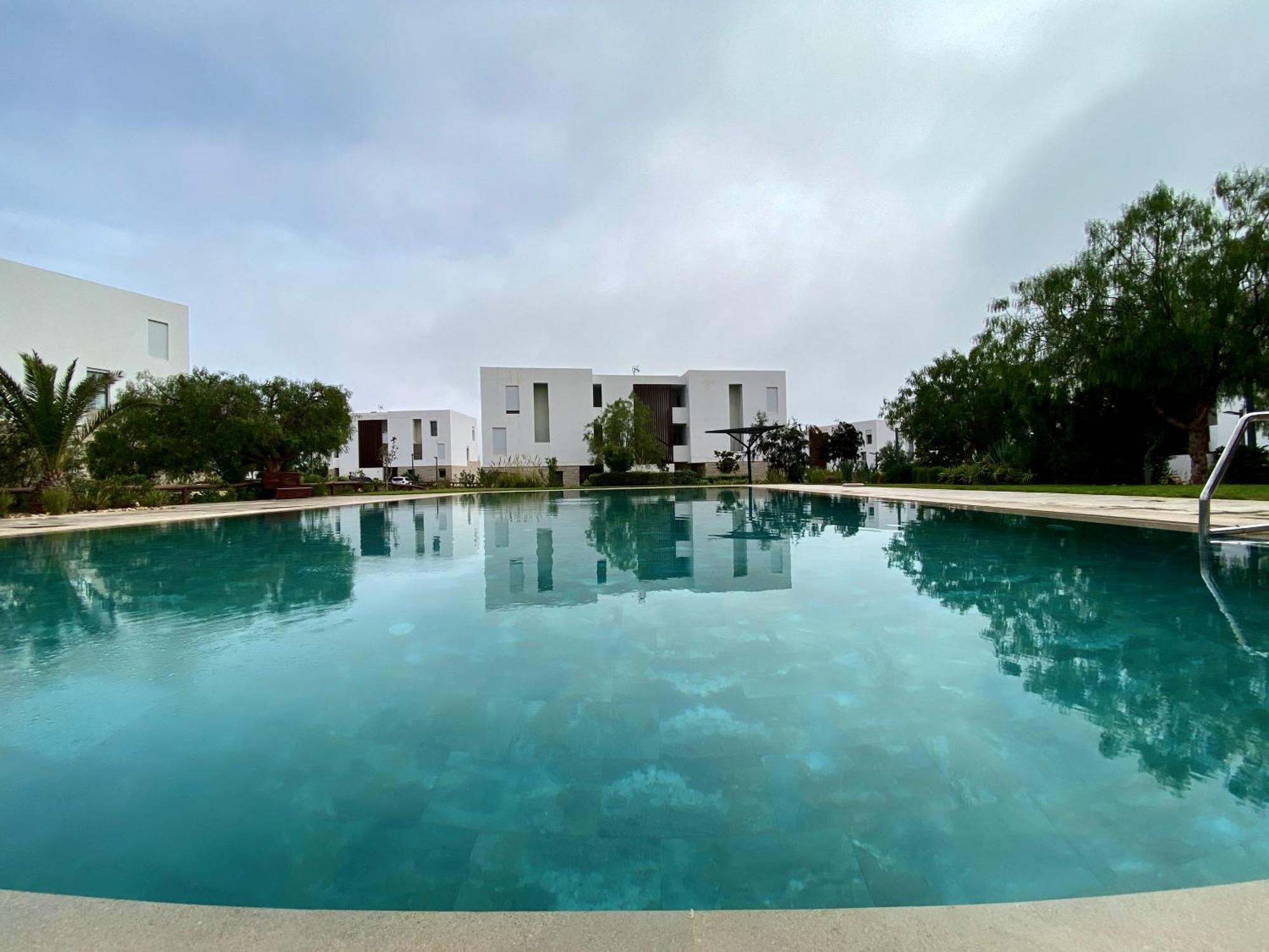 Luxurious Golf & Sea View Beach Apartment With Pool Access - Tamourrit, Taghazout Bay Exterior photo